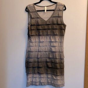 Womens size medium Cubism gray dress.